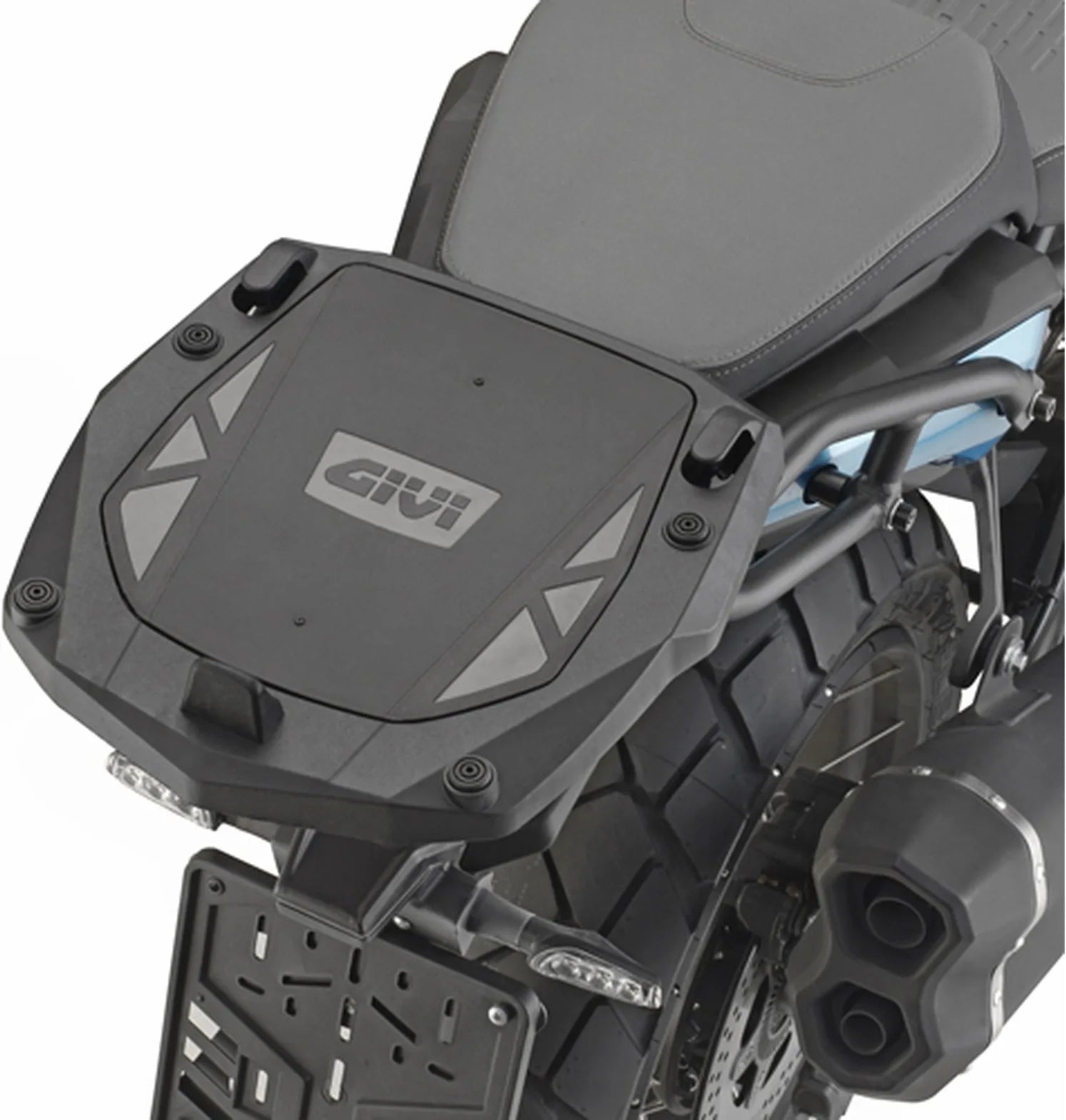 Monokey Trekker Outback Evo Smart Anodized Aluminium Top Case - 42 Lt Trekker Outback Evo Smart Anodized Aluminium - Givi Compatible With Qj Motor Srt 600 Sx (2024)