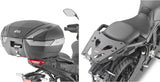 Monokey Trekker Outback Evo Smart Anodized Aluminium Top Case - 58 Lt Trekker Outback Evo Smart Anodized Aluminium - Givi Compatible With Yamaha Tracer 9 - Gt - Gt+ (2021-2024)