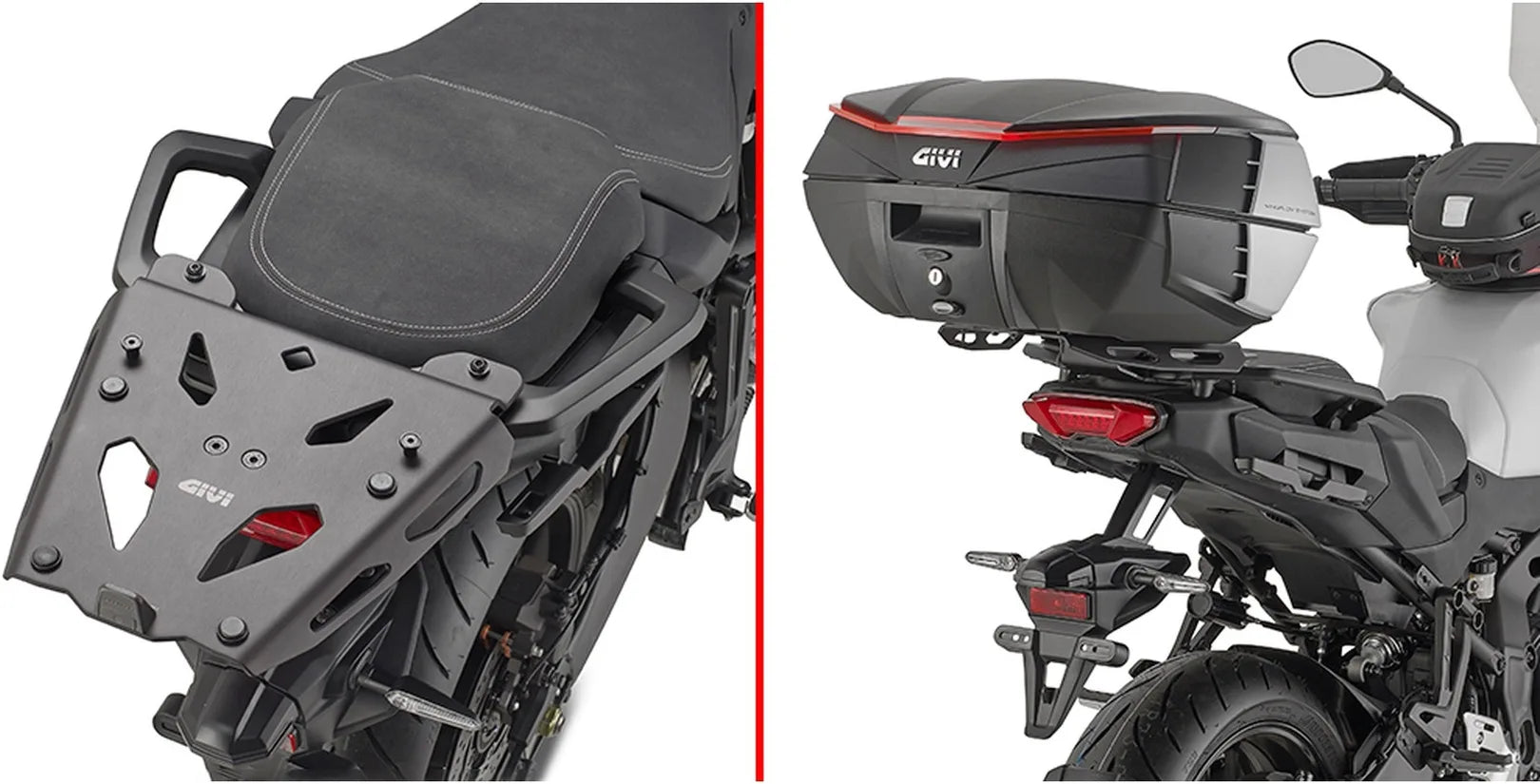 Monokey Black Tech Top Case - 40 Lt Technopolymer - Givi Compatible With Yamaha Tracer 9 - Gt - Gt+ (2025)