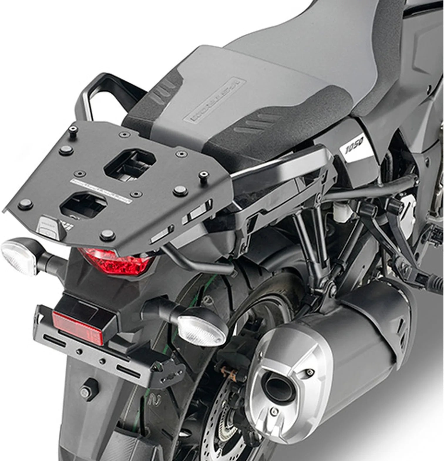 Monokey Trekker Black Aluminium Top Case - 52 Lt 6Kg Trekker Aluminium - Givi Compatible With Suzuki V-Strom 1050 De (2023)