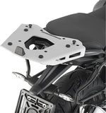 Monokey Trekker Alaska Aluminium Top Case - 56 Lt 6Kg For Original Rack Trekker Alaska Aluminium - Givi Compatible With Bmw R 1200 (2015-2018)