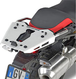 Monokey Silver Tech Top Case - 47 Lt 6Kg For Original Rack Technopolymer - Givi Compatible With Bmw F 800 Gs (2024)