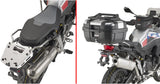 Monokey Carbon Look Tech Top Case - 47 Lt Technopolymer - Givi Compatible With Bmw F 900 Gs Adventure (2024)