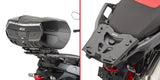Monokey Silver Tech Top Case - 47 Lt For Original Rack Technopolymer - Givi Compatible With Bmw C 400 X (2025)
