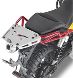 Rear Rack In Aluminium For Monokey Top-Case Aluminium - Givi Compatible With Moto Guzzi V85 Tt (2019-2023)