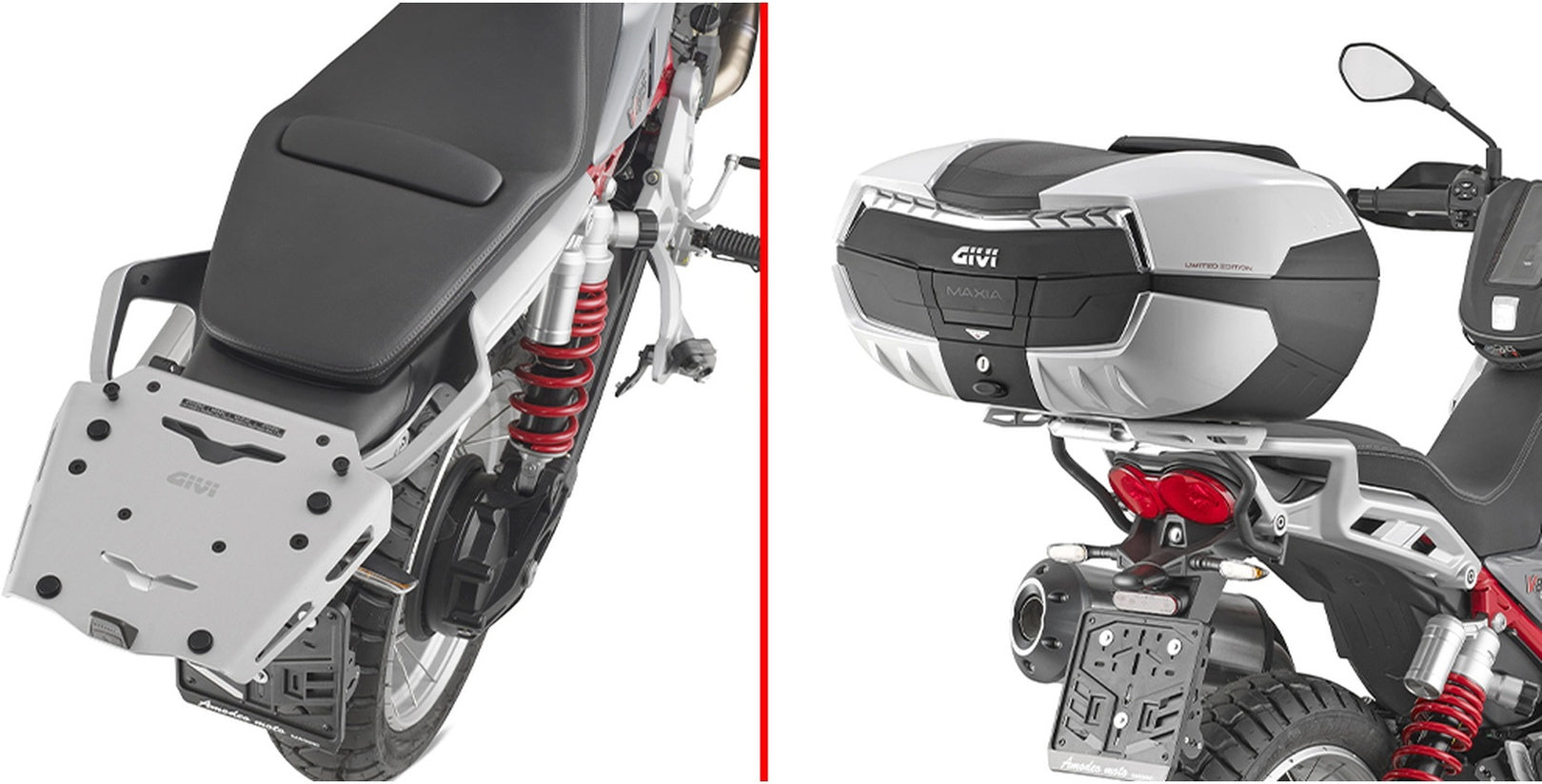Monokey Trekker Aluminium Top Case - 46 Lt Trekker Aluminium - Givi Compatible With Moto Guzzi V85 Tt (2024)