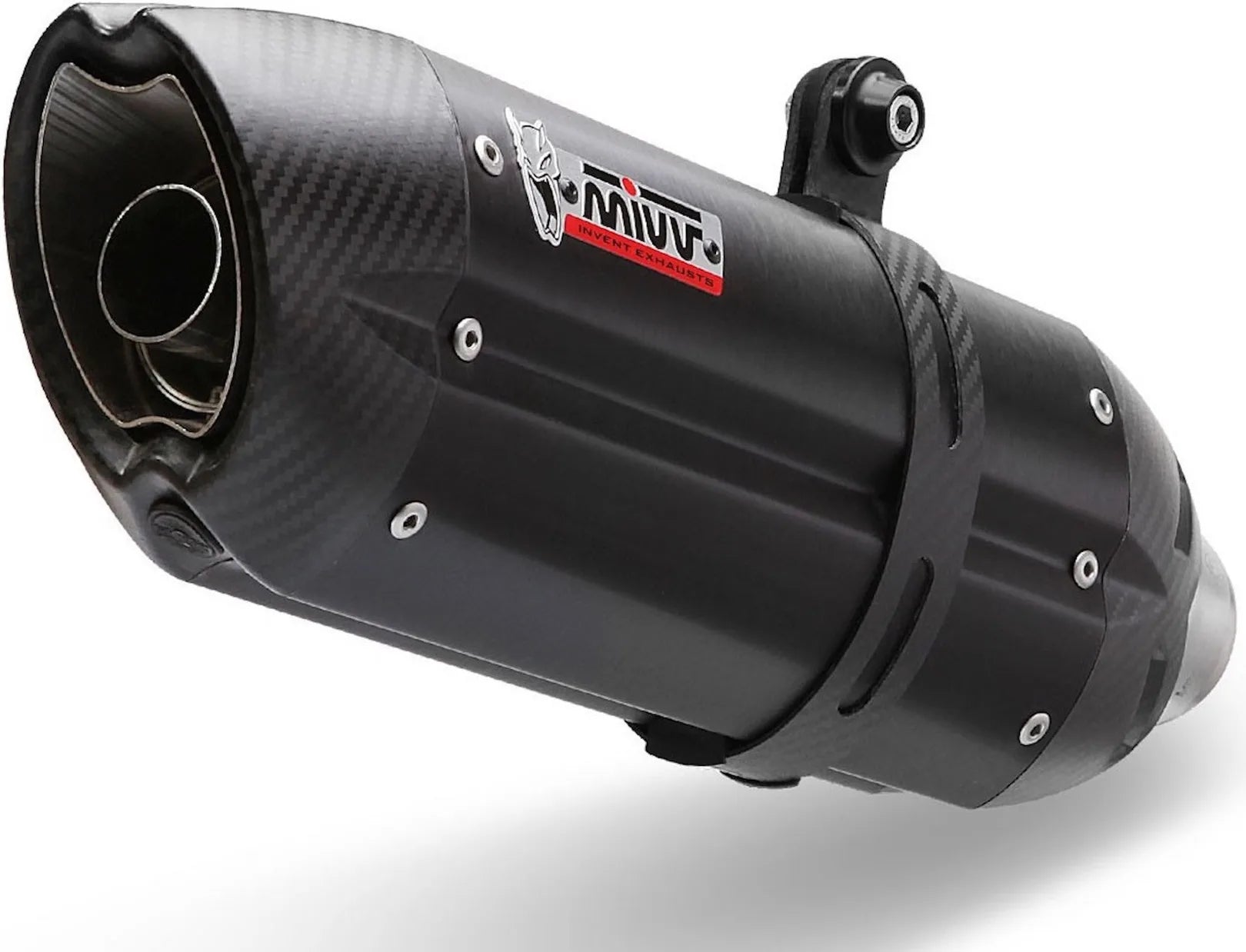 Complete Catalytic Exhaust System With Sound Certification Suono Steel Black Carbon - Mivv Compatible With Suzuki Gsx-R 125 (2017-2020)