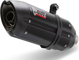 Non-Catalytic Exhaust Tip With Sound Certification Suono Steel Black Carbon - Mivv Compatible With Ducati Hyperstrada 821 (2013-2015)