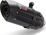Exhaust Tip With Noise Certification Suono Steel Black Carbon - Mivv Compatible With Yamaha Mt-10 (2016-2022)