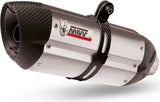 Exhaust Tip With Noise Certification Suono Stainless Steel Carbon - Mivv Compatible With Honda Nc 750 X (2016-2022)