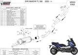 Complete Exhaust System Without Catalytic Converter And Without Sound Certification Speed Edge Stainless Steel Carbon - Mivv Compatible With Sym Max Sym Tl 500 (2020)