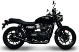 Complete Exhaust System Without Sound Certification Conical Steel Black - Termignoni Compatible With Triumph Street Twin (2016-2020)