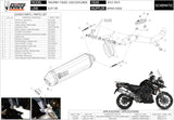 Catalytic Exhaust Tip With Sound Certification Speed Edge Steel Black Carbon - Mivv Compatible With Triumph Tiger 1200 Explorer (2012-2015)