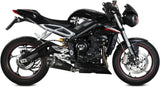 Exhaust Tip With Noise Certification Delta Race Steel Black Carbon - Mivv Compatible With Triumph Street Triple 660 S (2017-2022)