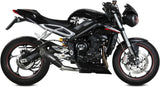 Uncatalysed Exhaust System Without Sound Certification X-M5 Steel Black Carbon - Mivv Compatible With Triumph Street Triple 660 S (2017-2022)