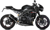 Exhaust Tip With Noise Certification Delta Race Steel Black Carbon - Mivv Compatible With Triumph Speed Triple R - S (2018-2020)