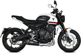 Complete Catalytic Exhaust System With Sound Certification Delta Race Steel Black Carbon - Mivv Compatible With Triumph Trident 660 (2021-2024)