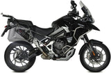 Exhaust Tip With Noise Certification Dakar Steel Black - Mivv Compatible With Triumph Tiger 1200 Gt - Rally (2021-2024)