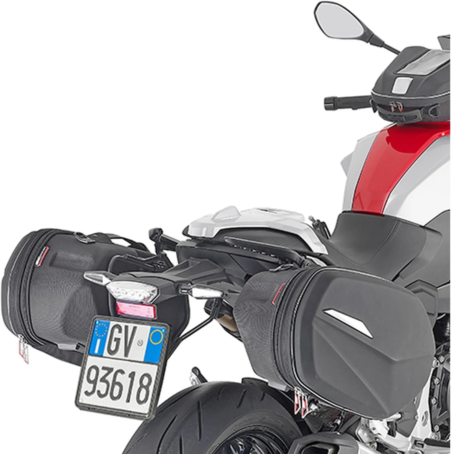 Corium Black Side Bags - 32 Lt Corium Nylon - Givi Compatible With Bmw F 900 Xr (2020-2024)