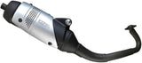 Complete Catalytic Exhaust System With Sound Certification Touring Stainless Steel - Leovince Compatible With Yamaha Neo’S 50 2T (2002-2012)