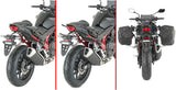 Corium Black Side Bags - 26 Lt Corium Nylon - Givi Compatible With Honda Cb 500 Hornet (2024)