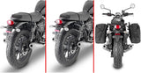 Black Side Bags - 60 Lt Nylon - Givi Compatible With Triumph Bonneville T100 (2017-2022)