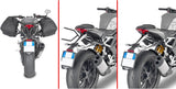 Corium Black Side Bags - 26 Lt Corium Nylon - Givi Compatible With Triumph Speed Triple 1200 Rs (2021-2024)