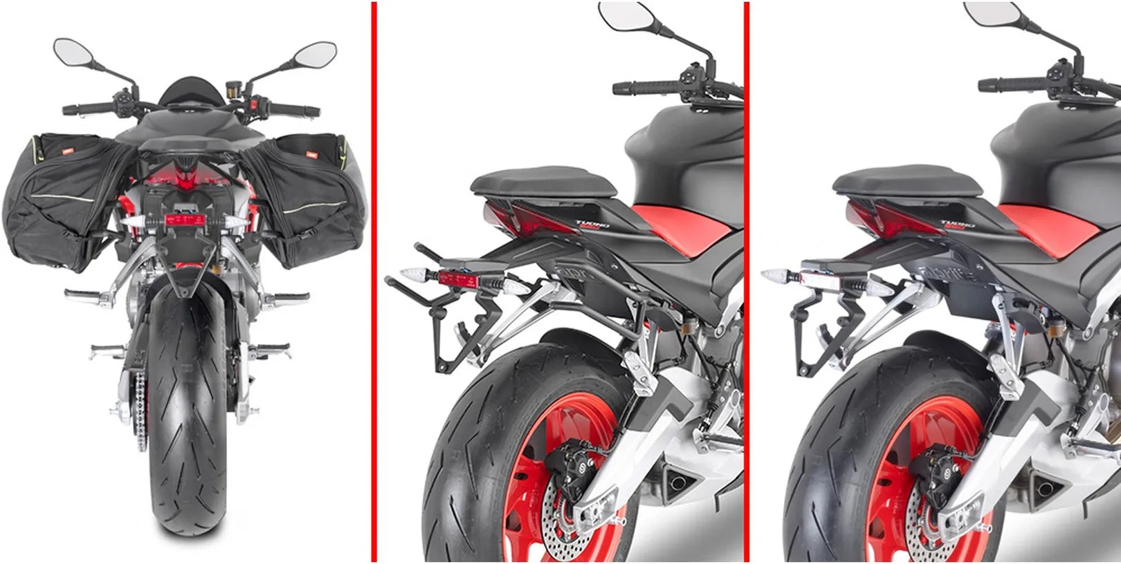 Black Side Bags - 60 Lt Nylon - Givi Compatible With Aprilia Rs 660 (2021-2024)