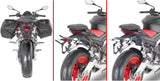 Corium Black Side Bags - 26 Lt Corium Nylon - Givi Compatible With Aprilia Tuono 660 (2021-2024)