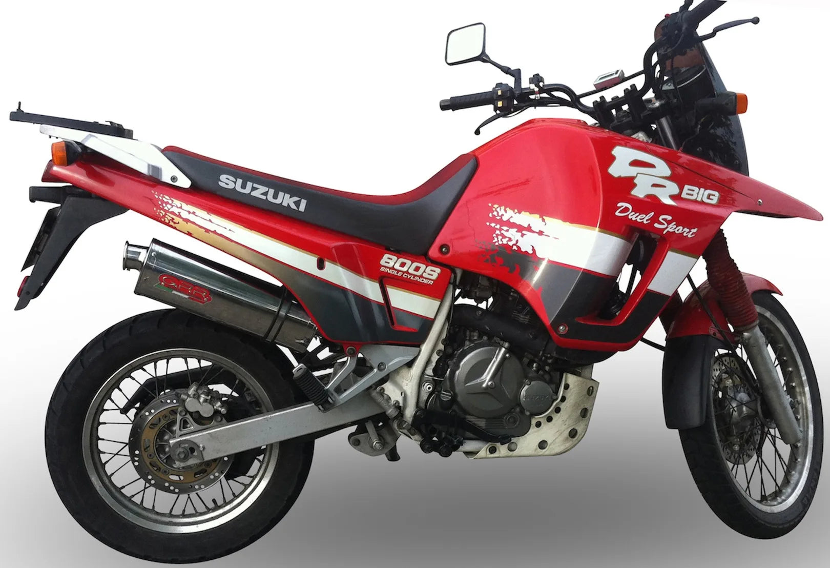 Exhaust Tip With Noise Certification Trioval Stainless Steel - Gpr Compatible With Suzuki Dr Big 750 (1987-1989)