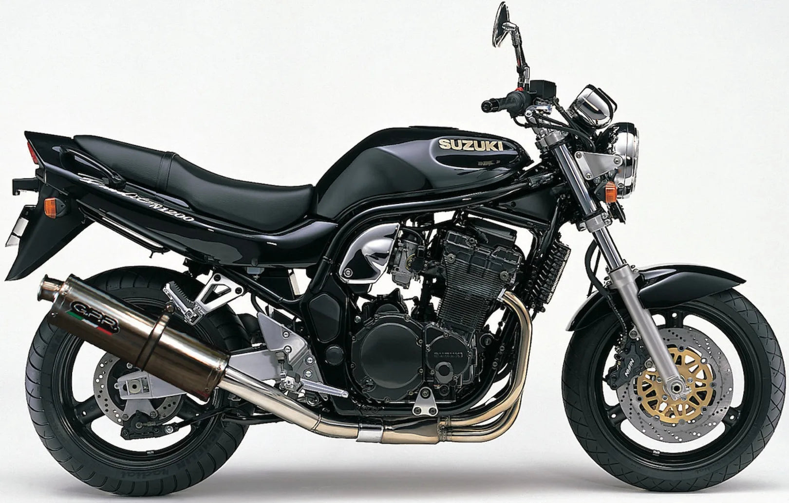 Exhaust Tip With Noise Certification Trioval Stainless Steel - Gpr Compatible With Suzuki Gsf 400 Bandit (1991-1997)