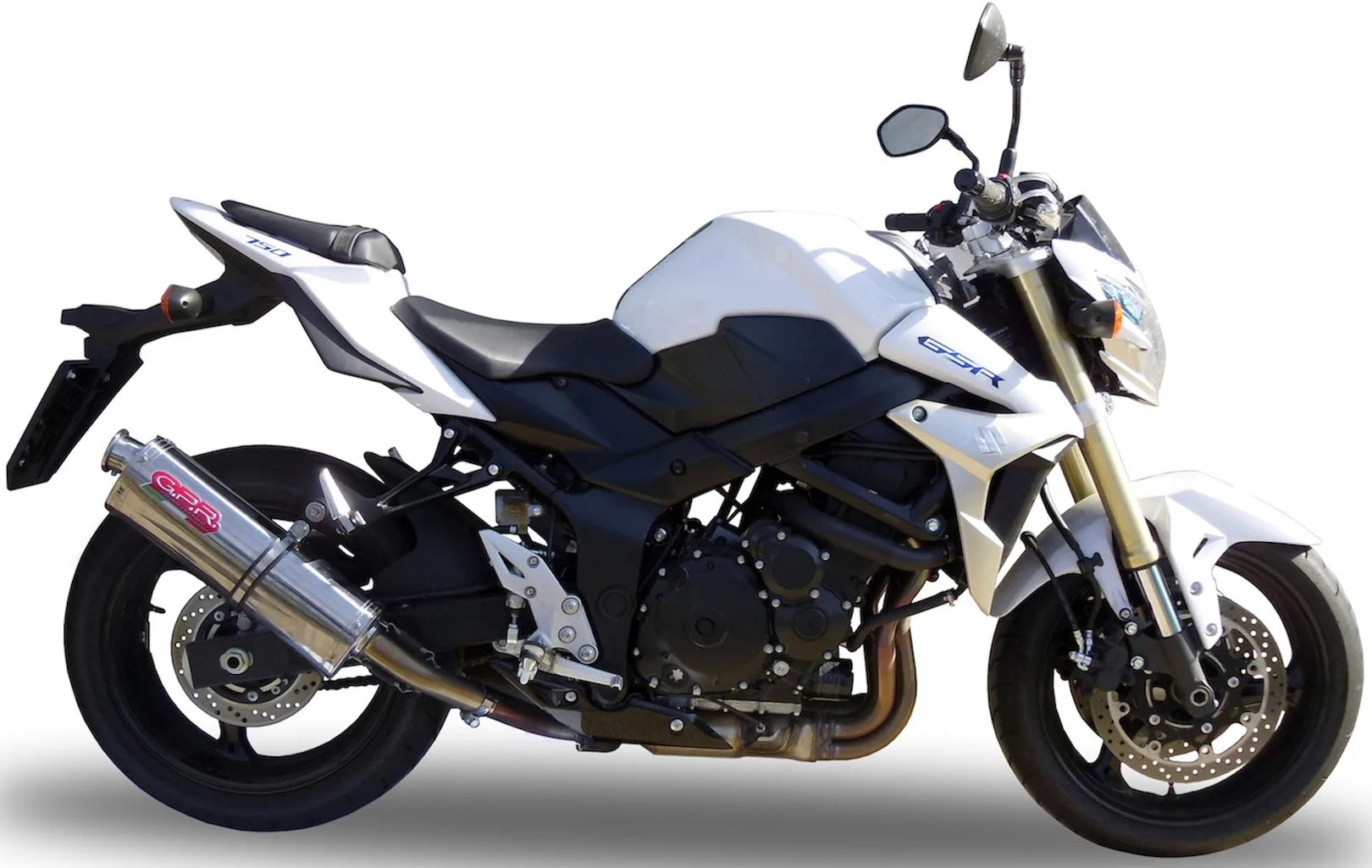 Exhaust Tip With Noise Certification Trioval Stainless Steel - Gpr Compatible With Suzuki Gsr 750 (2011-2015)