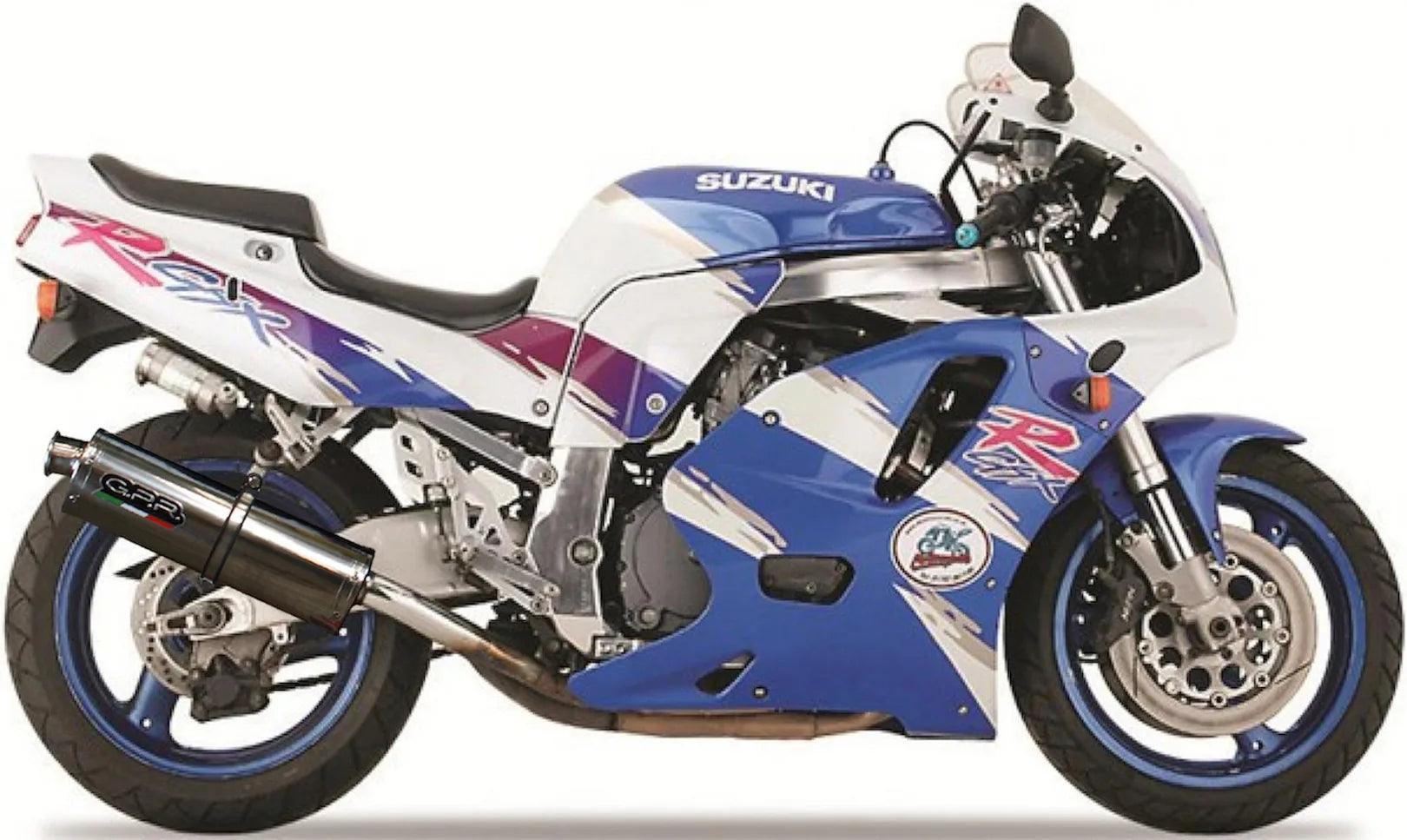 Exhaust Tip With Noise Certification Trioval Stainless Steel - Gpr Compatible With Suzuki Gsx-R 750 (1992-1995)