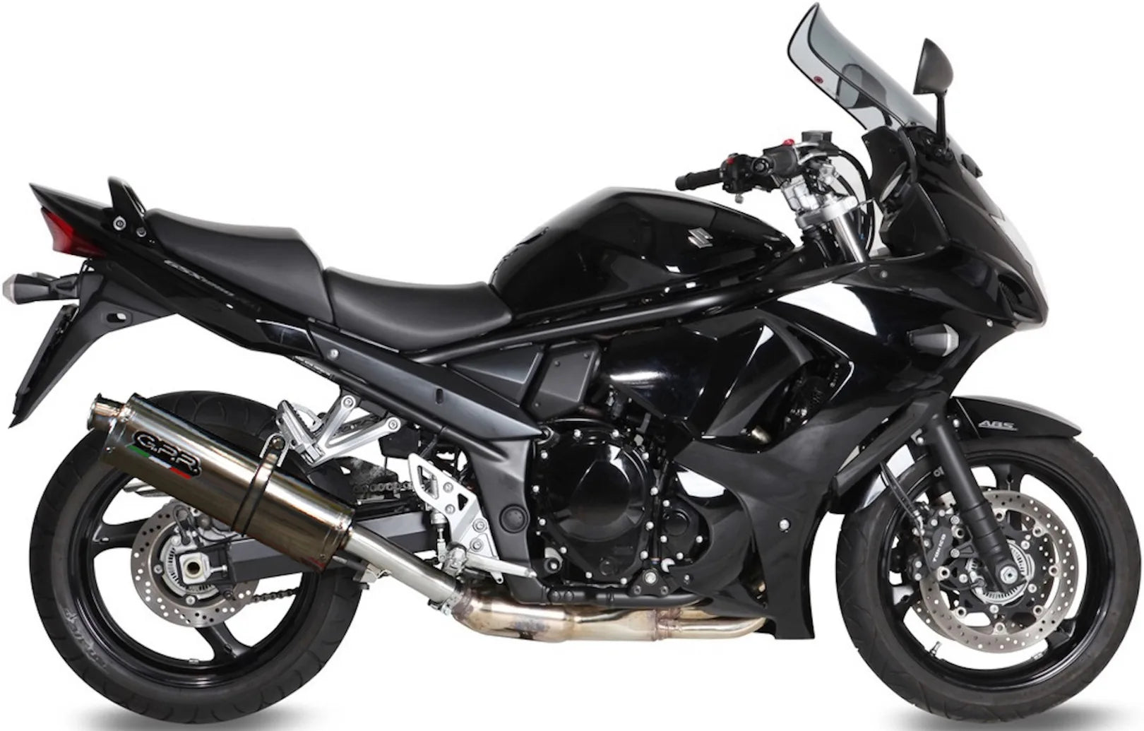 Exhaust Tip With Noise Certification Trioval Stainless Steel - Gpr Compatible With Suzuki Gsx 1250 Fa (2009-2014)