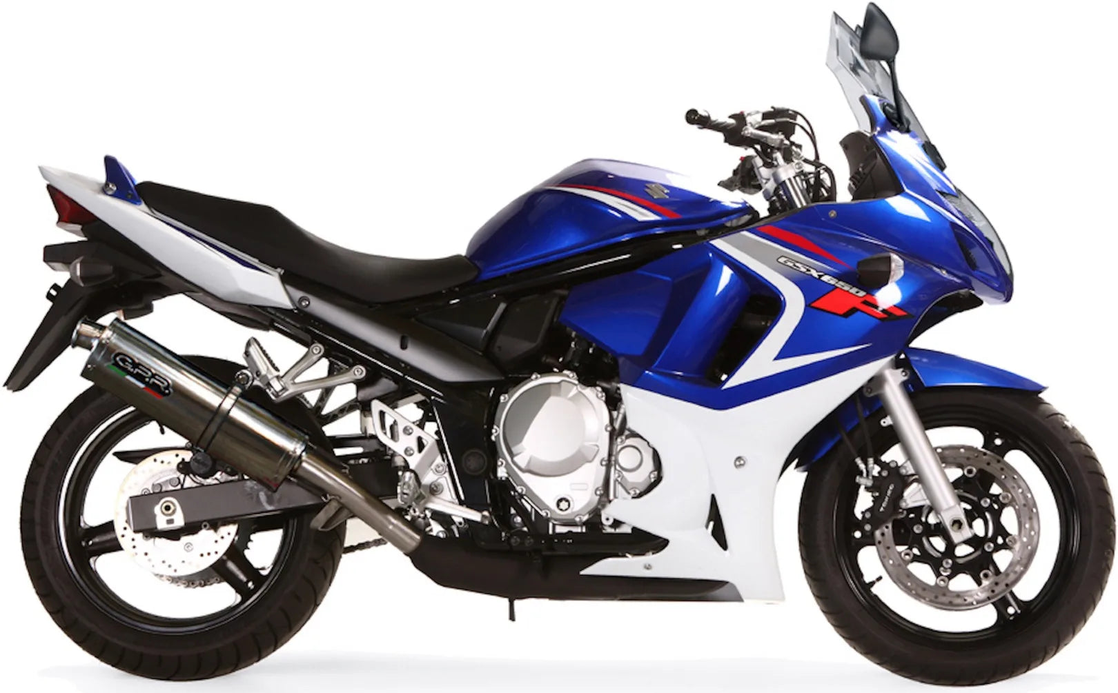 Exhaust Tip With Noise Certification Trioval Stainless Steel - Gpr Compatible With Suzuki Gsx 650 F Ie (2008-2014)