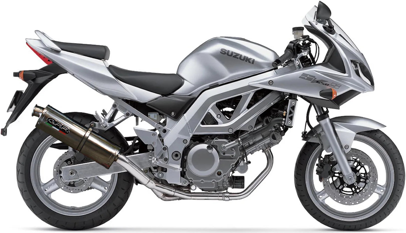 Exhaust Tip With Noise Certification Trioval Stainless Steel - Gpr Compatible With Suzuki Sv 650 - S (1999-2002)