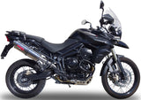 Exhaust Tip With Noise Certification Trioval Stainless Steel - Gpr Compatible With Triumph Tiger 800 - Xr - Xc - Xrx - Xcx - Xrt - Xca (2011-2016)