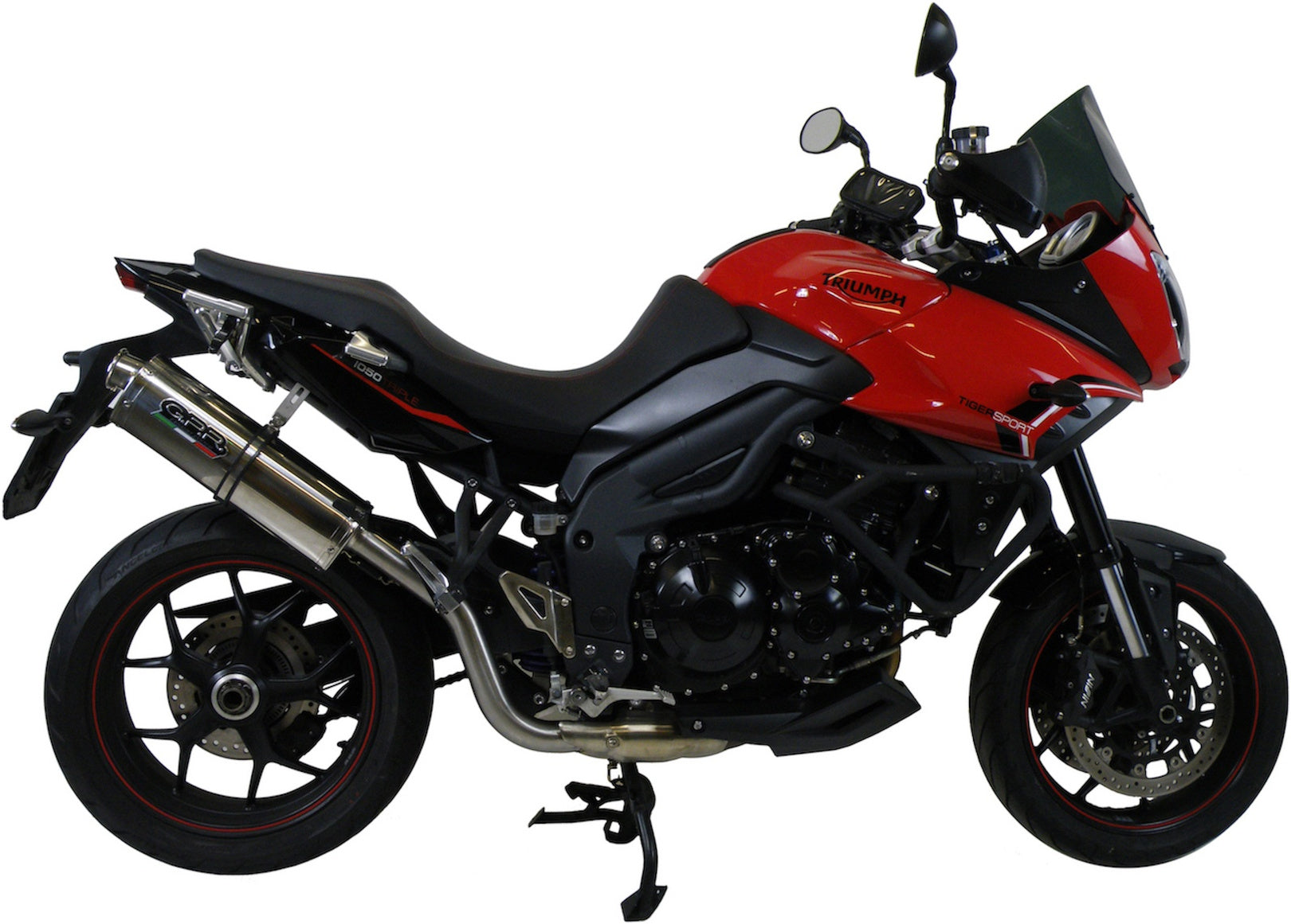 Exhaust Tip With Noise Certification Trioval Stainless Steel - Gpr Compatible With Triumph Tiger 1050 Sport (2013-2015)