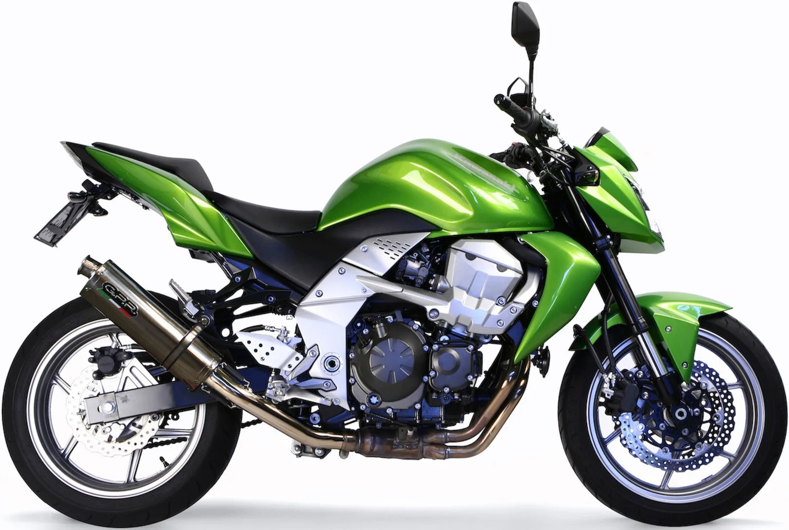Exhaust Tip With Noise Certification Trioval Stainless Steel - Gpr Compatible With Kawasaki Z 750 - R (2007-2014)