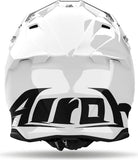Off-Road Motorcycle Helmet Airoh Twist 3 - Tw314 Thermoplastic Hrt Gloss White Color Size Xl