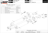 Dual Catalytic Exhaust Tips With Sound Certification Oval Titanium Carbon - Mivv Compatible With Ducati 1198 (2009-2012)