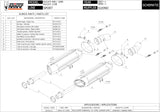 Dual Catalytic Exhaust Tips With Sound Certification Suono Stainless Steel Carbon - Mivv Compatible With Ducati 1098 (2007-2011)