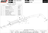 Exhaust Tip With Noise Certification Suono Steel Black Carbon - Mivv Compatible With Honda Cbr 600 Rr (2005-2006)