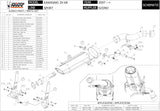 Exhaust Tip With Noise Certification Suono Stainless Steel Carbon - Mivv Compatible With Kawasaki Zx-10R (2007-2008)