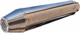 Exhaust Tip With Noise Certification Ultracone Cafe Racer Stainless Steel - Gpr Compatible With Suzuki Gn 250 (1994-1998)
