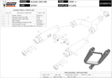 Dual Exhaust System With Sound Certification X-Cone Stainless Steel - Mivv Compatible With Suzuki Gsr 600 (2006-2010)