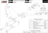 Dual Exhaust System With Sound Certification Oval Stainless Steel - Mivv Compatible With Yamaha Fz-6 Fazer (2004-2011)