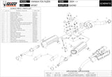 Dual Non-Catalytic Exhaust System With Sound Certification Suono Steel Black Carbon - Mivv Compatible With Yamaha Fz-6 (2007-2011)