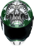 Full-Face Motorcycle Helmet Hjc V10 Advanced Fiberglass Composite Mc4 Crania Size 07 S