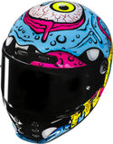 Full-Face Motorcycle Helmet Hjc V10 Advanced Fiberglass Composite Mc28 Squeeze Size 11 Xxl